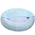 Dongker Pet Hooded Cuddle Bed Plush Non-Slip Base